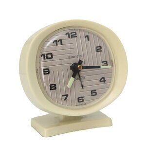 Vintage BABY BEN WestClox Wind UP Alarm Clock MCM Glow in the Dark Arms Analog